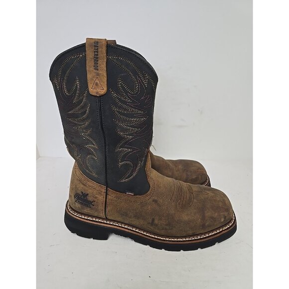 Thorogood Men's 11" Steel Toe WP Western Wellington Work Boot USA 804-4330 9.5D - Picture 2 of 8